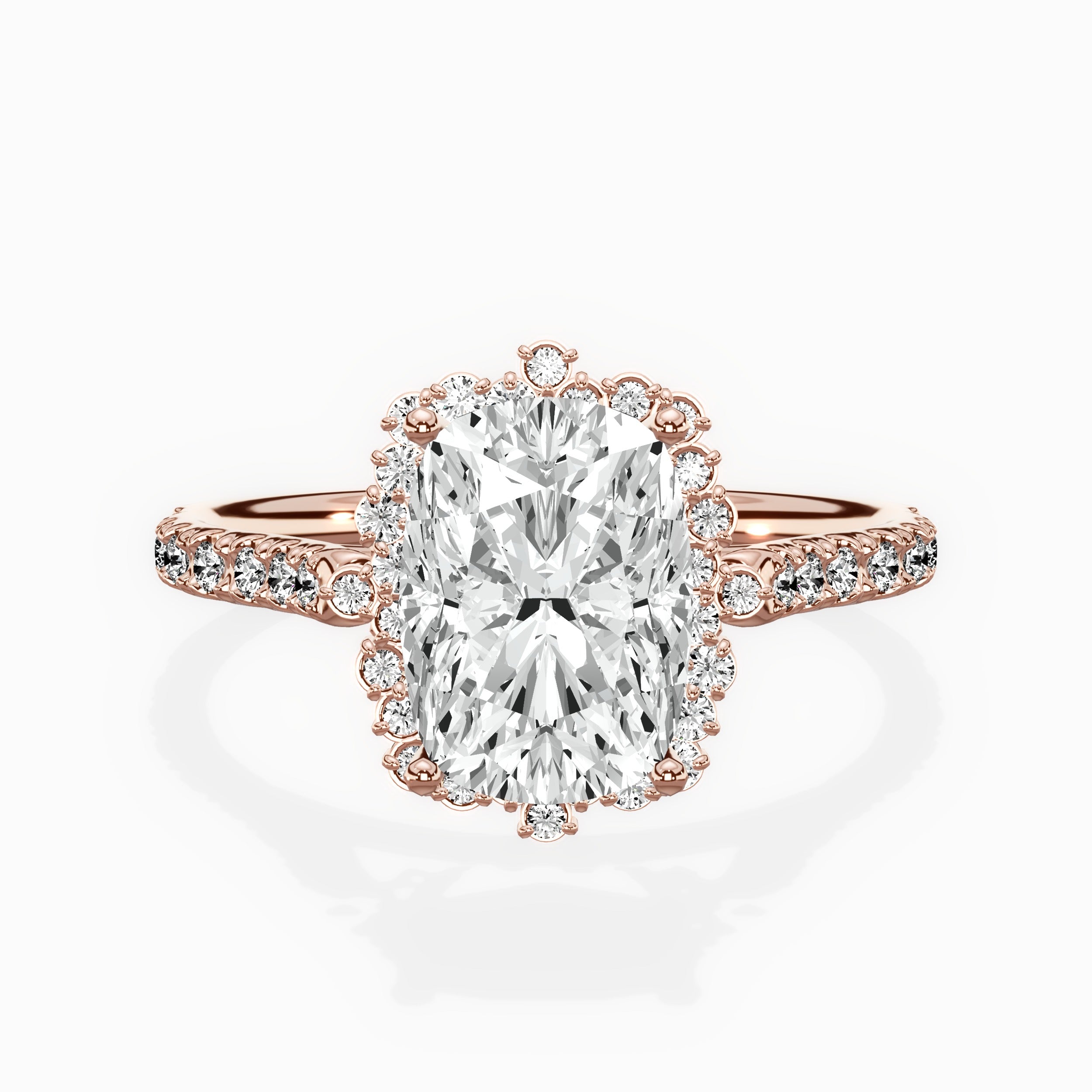 Vintage Halo Engagement Ring