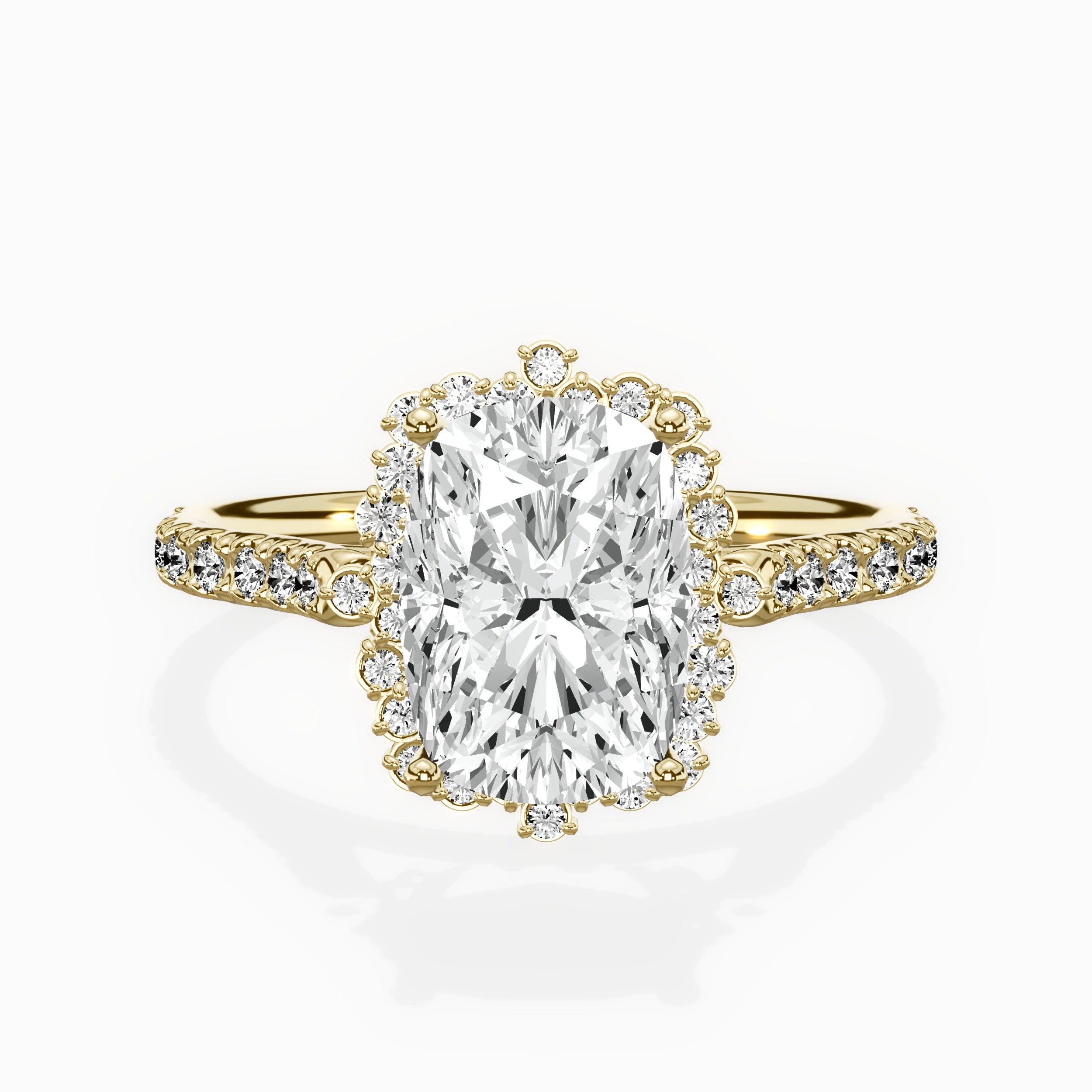 Vintage Halo Engagement Ring
