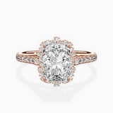 Vintage Halo Engagement Ring