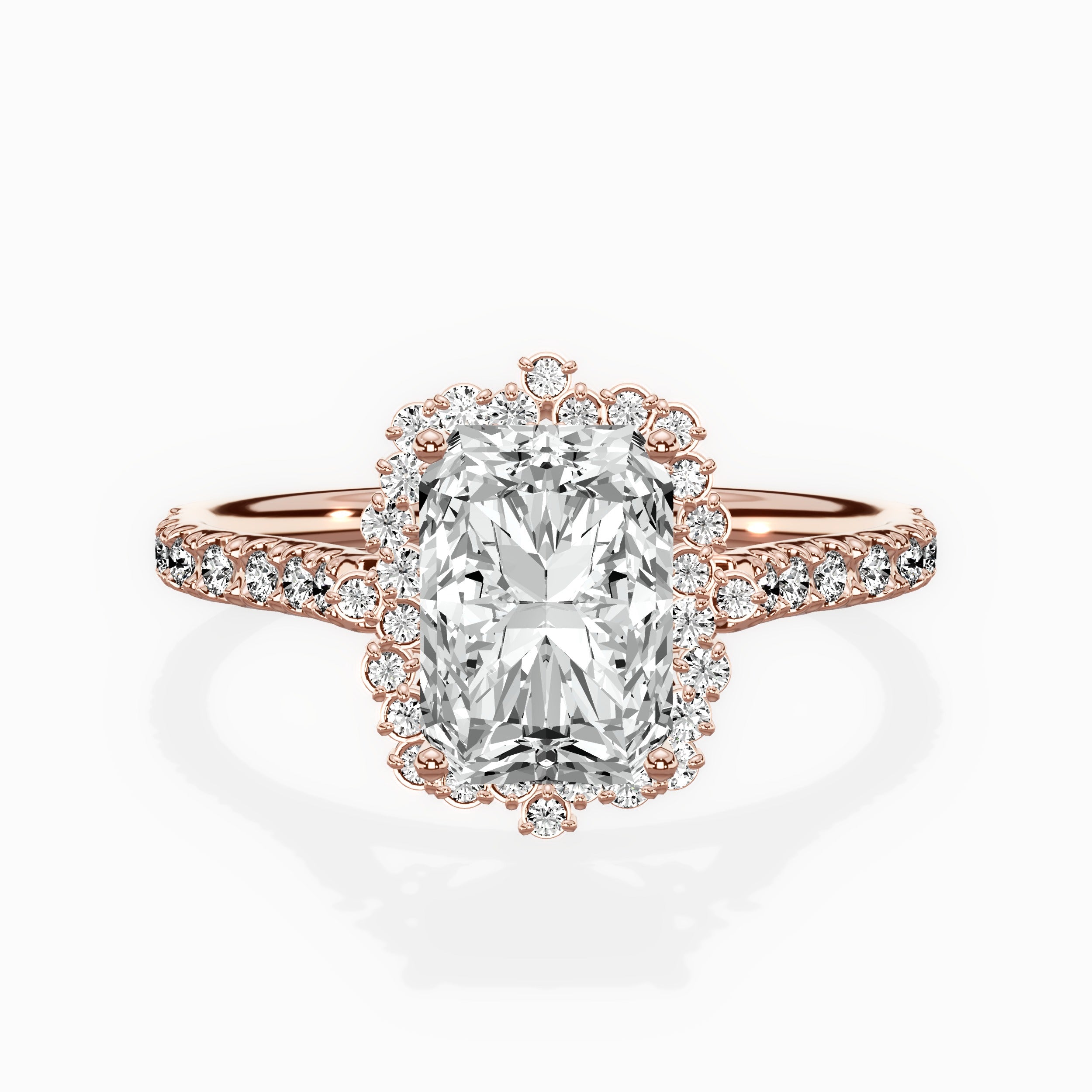 Vintage Halo Engagement Ring