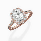 Vintage Halo Engagement Ring