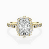 Vintage Halo Engagement Ring