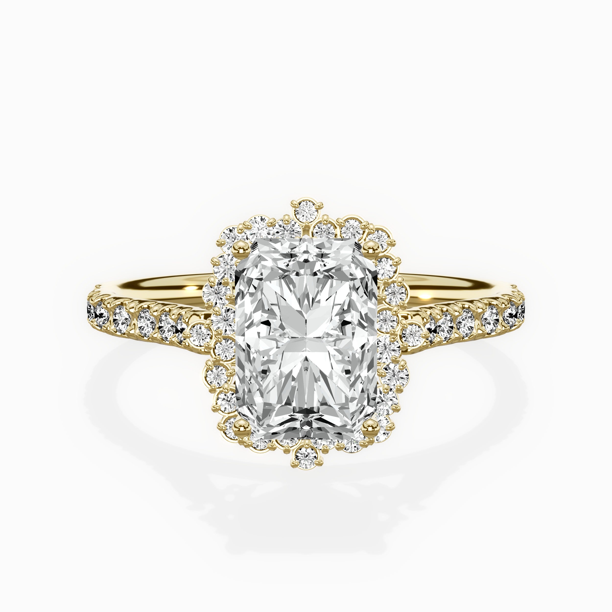 Vintage Halo Engagement Ring