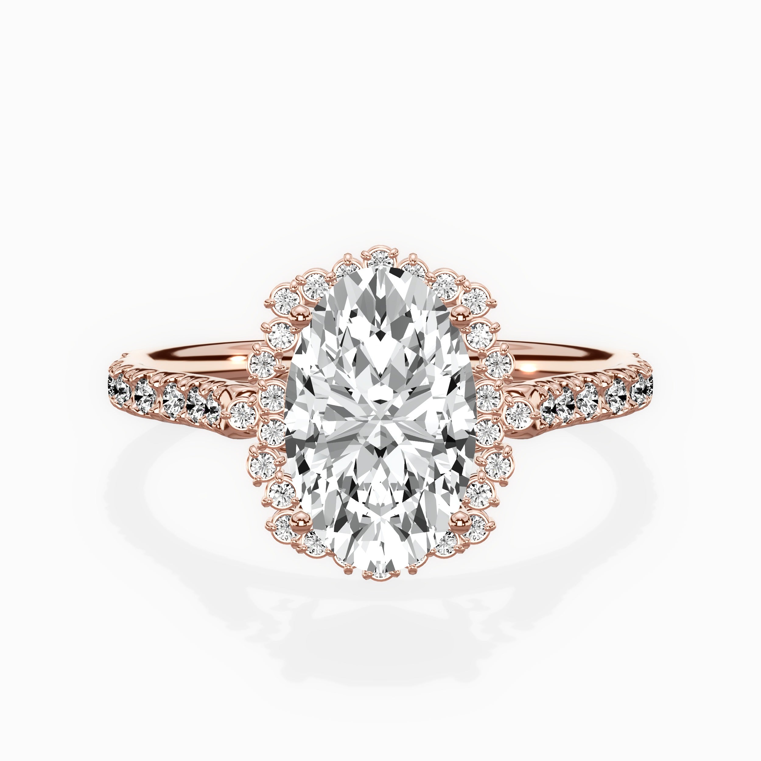 Vintage Halo Engagement Ring