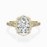 Vintage Halo Engagement Ring