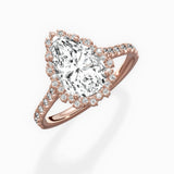 Vintage Halo Engagement Ring
