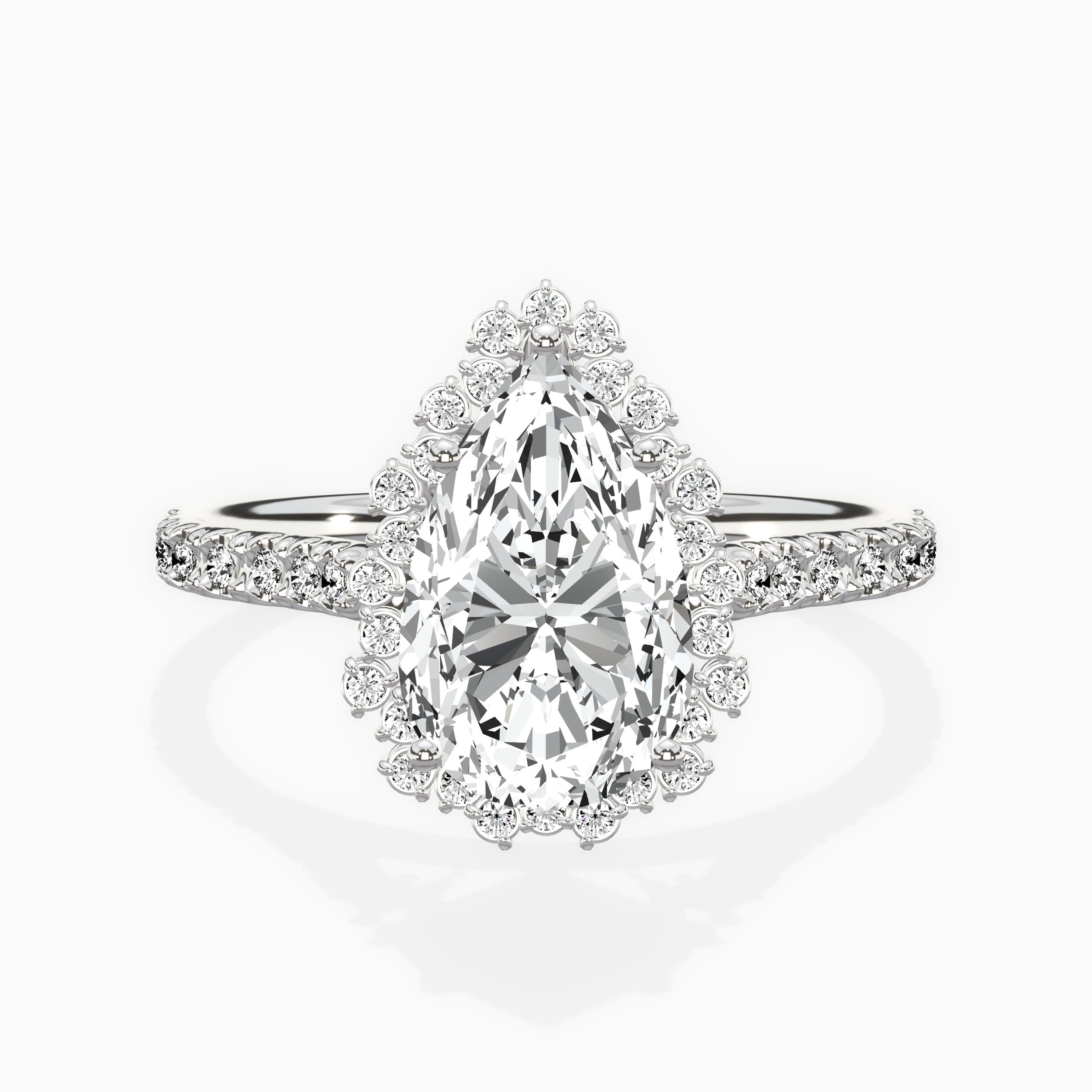 Vintage Halo Engagement Ring
