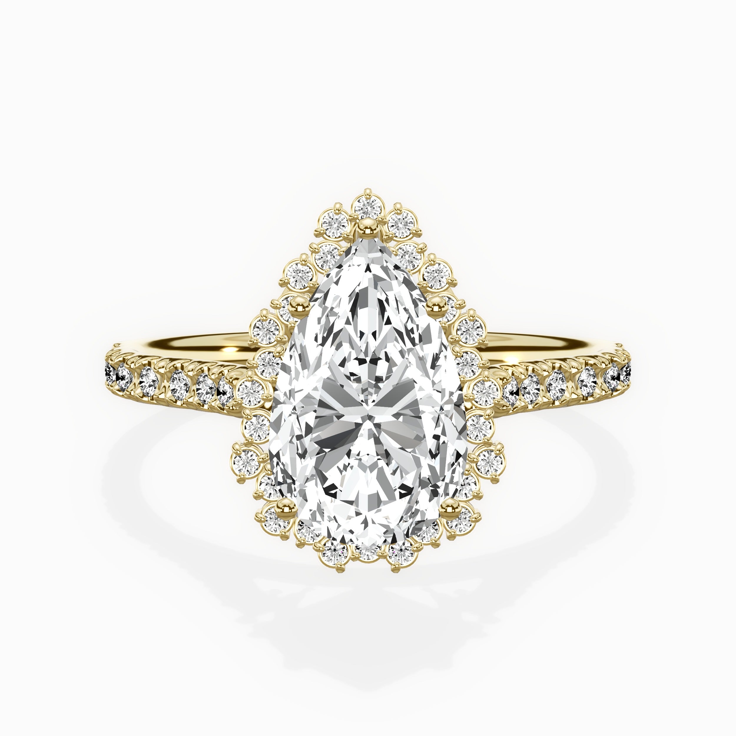 Vintage Halo Engagement Ring