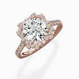 Vintage Halo Engagement Ring