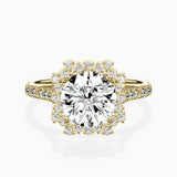 Vintage Halo Engagement Ring