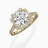 Vintage Halo Engagement Ring