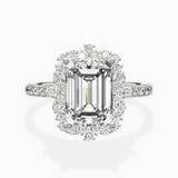 Vintage Halo Engagement Ring