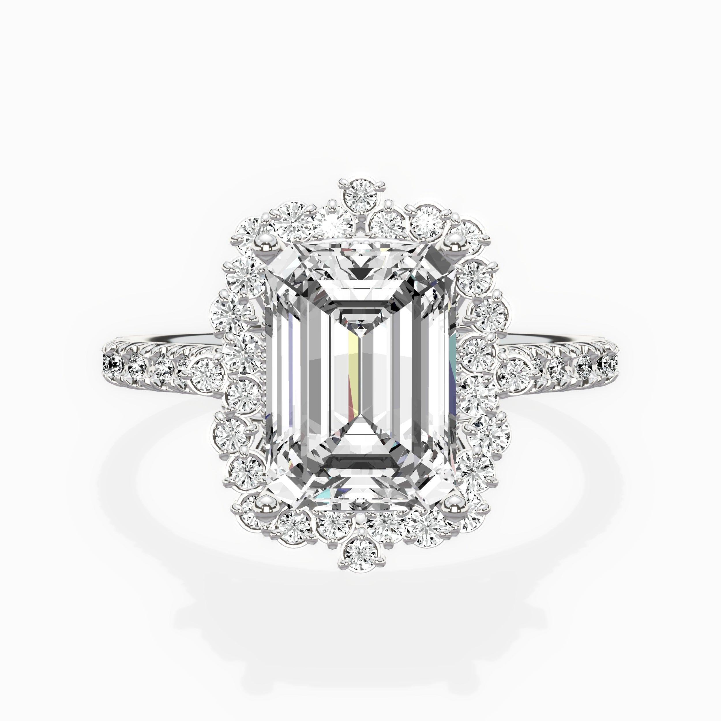 Vintage Halo Engagement Ring