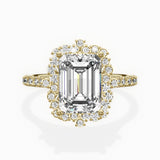 Vintage Halo Engagement Ring