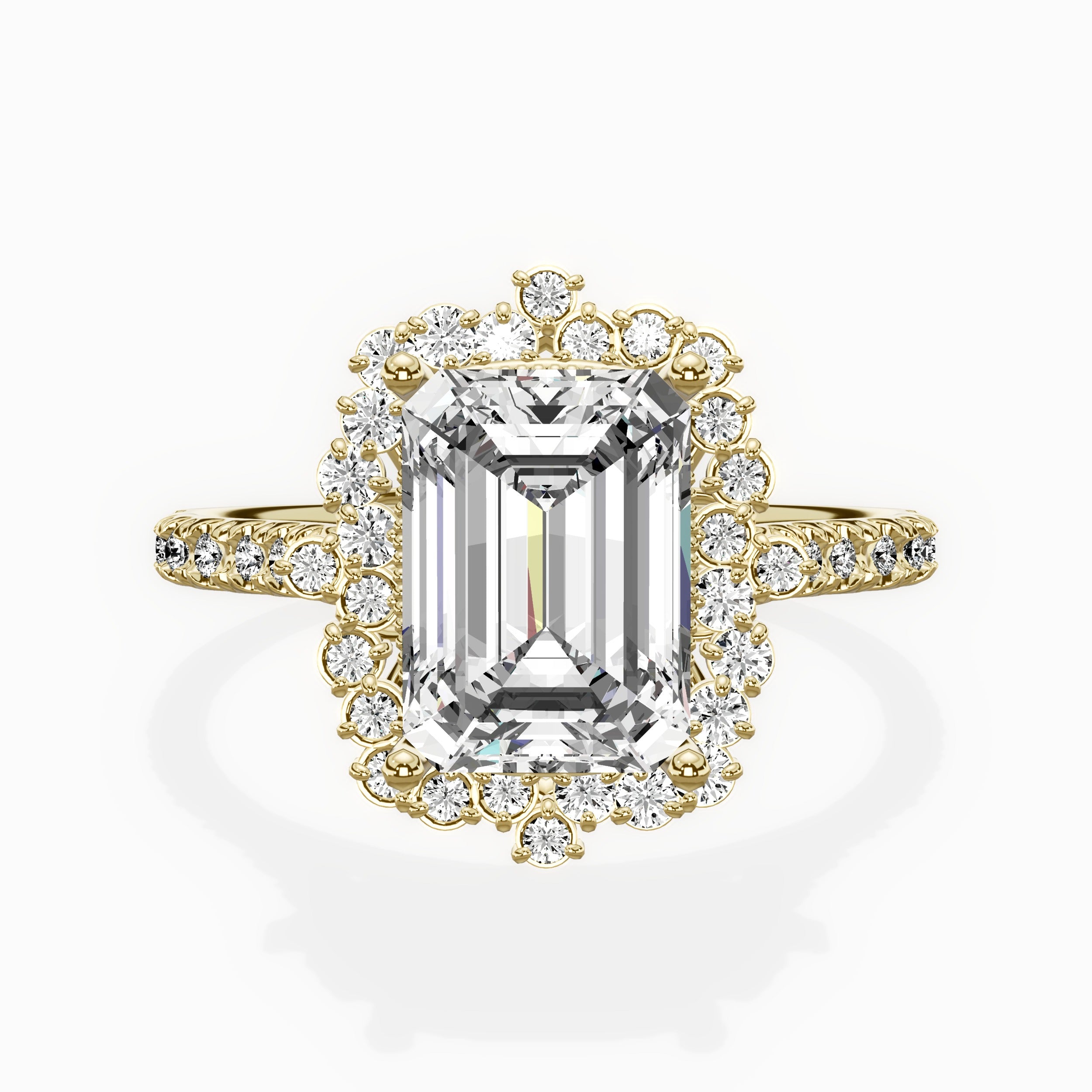 Vintage Halo Engagement Ring