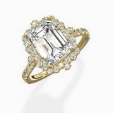 Vintage Halo Engagement Ring