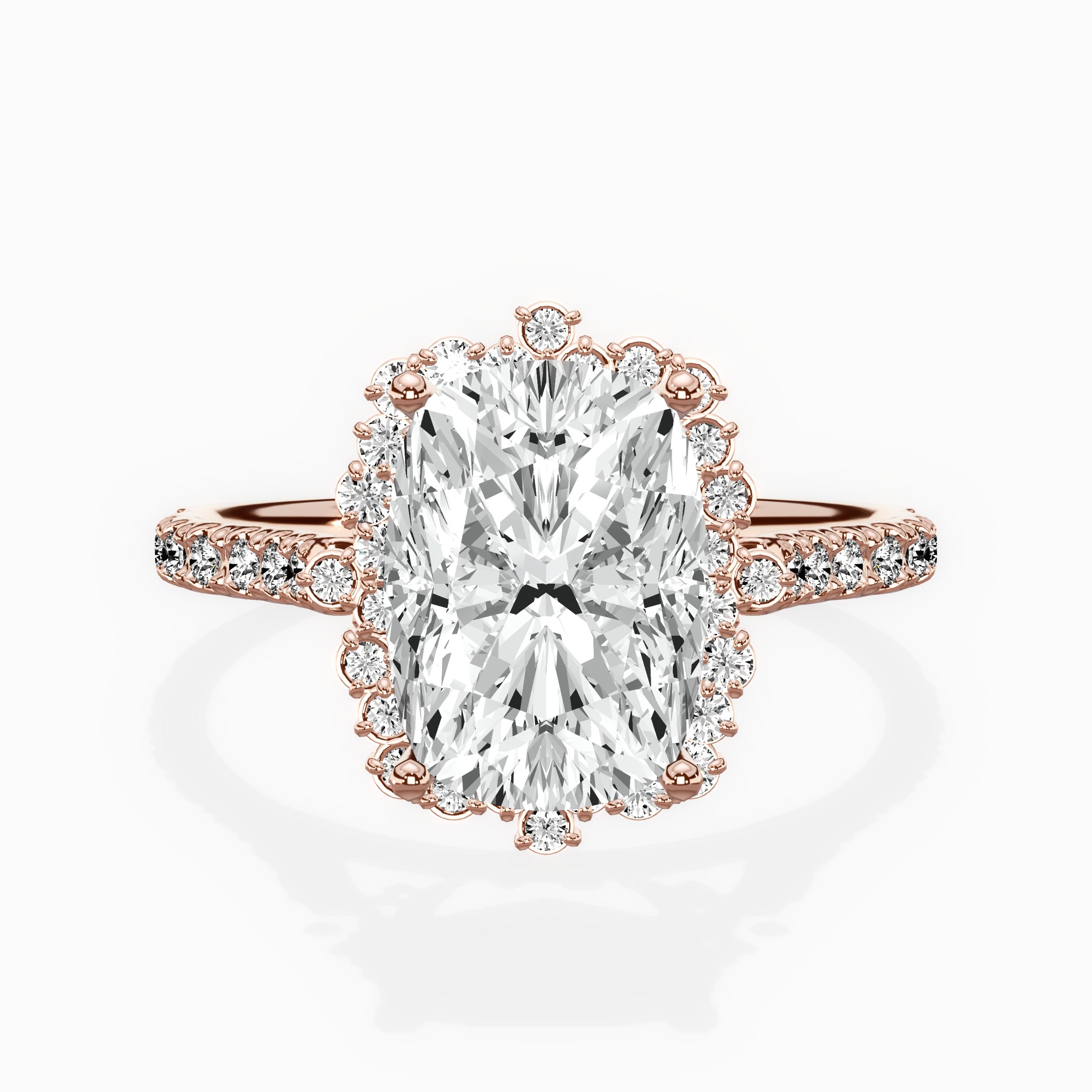 Vintage Halo Engagement Ring