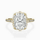 Vintage Halo Engagement Ring
