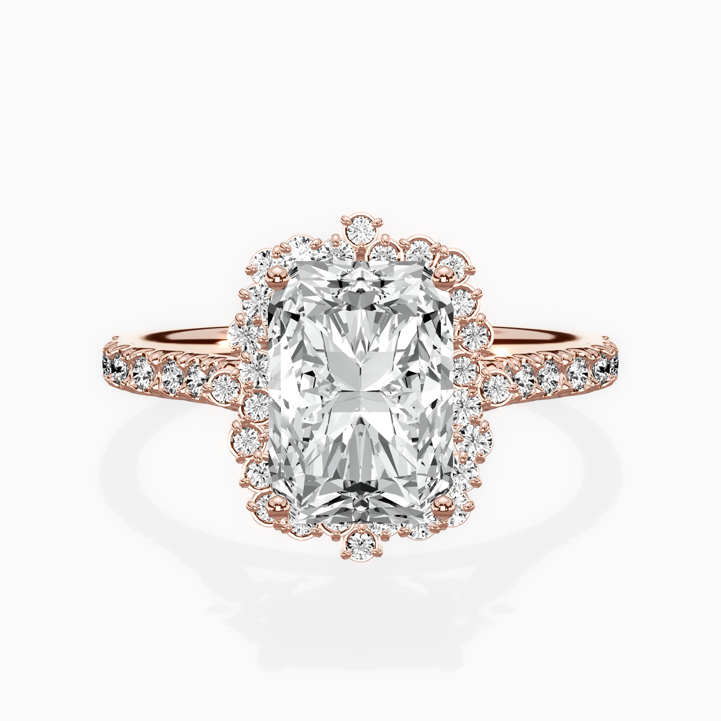 Vintage Halo Engagement Ring