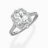 Vintage Halo Engagement Ring