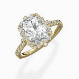 Vintage Halo Engagement Ring