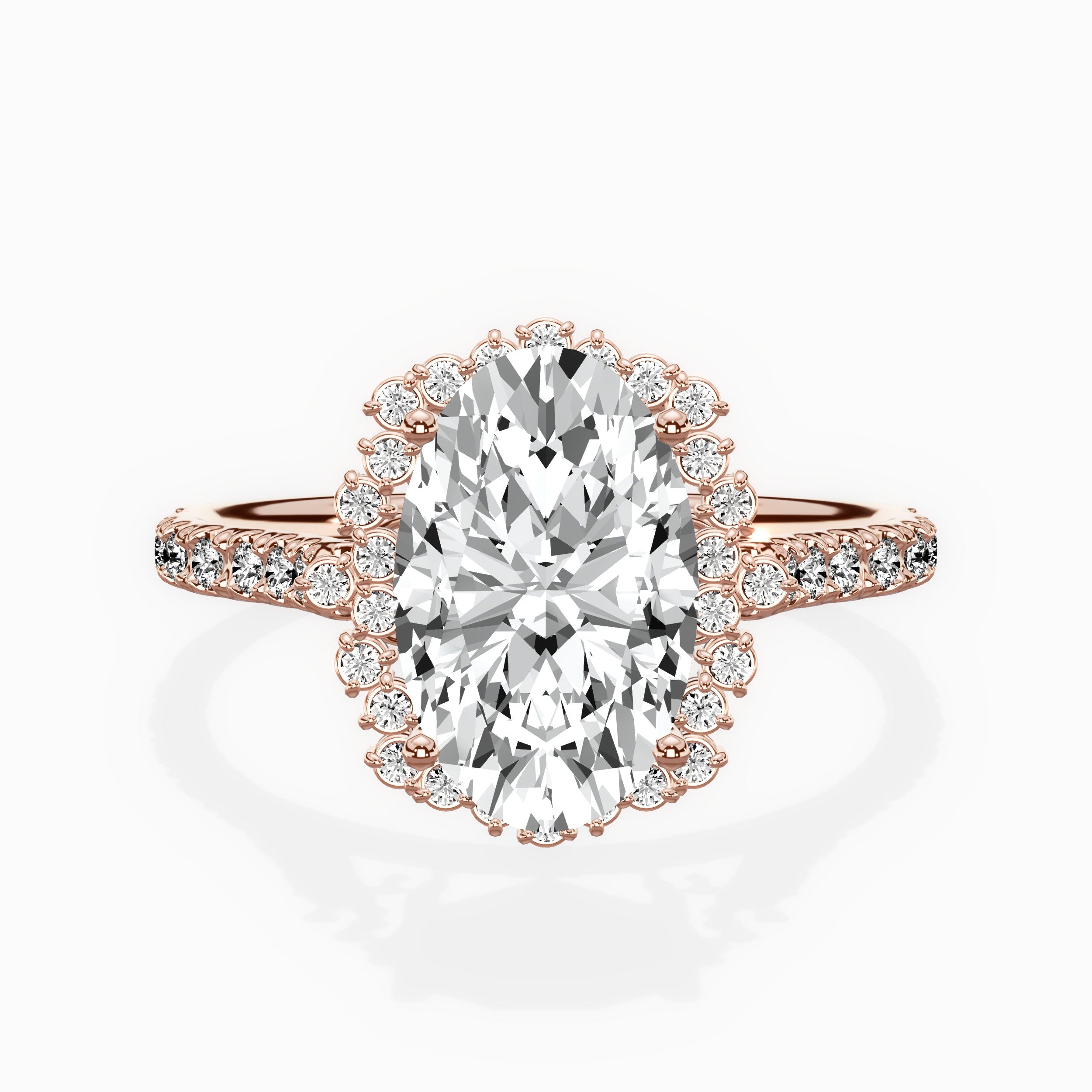 Vintage Halo Engagement Ring