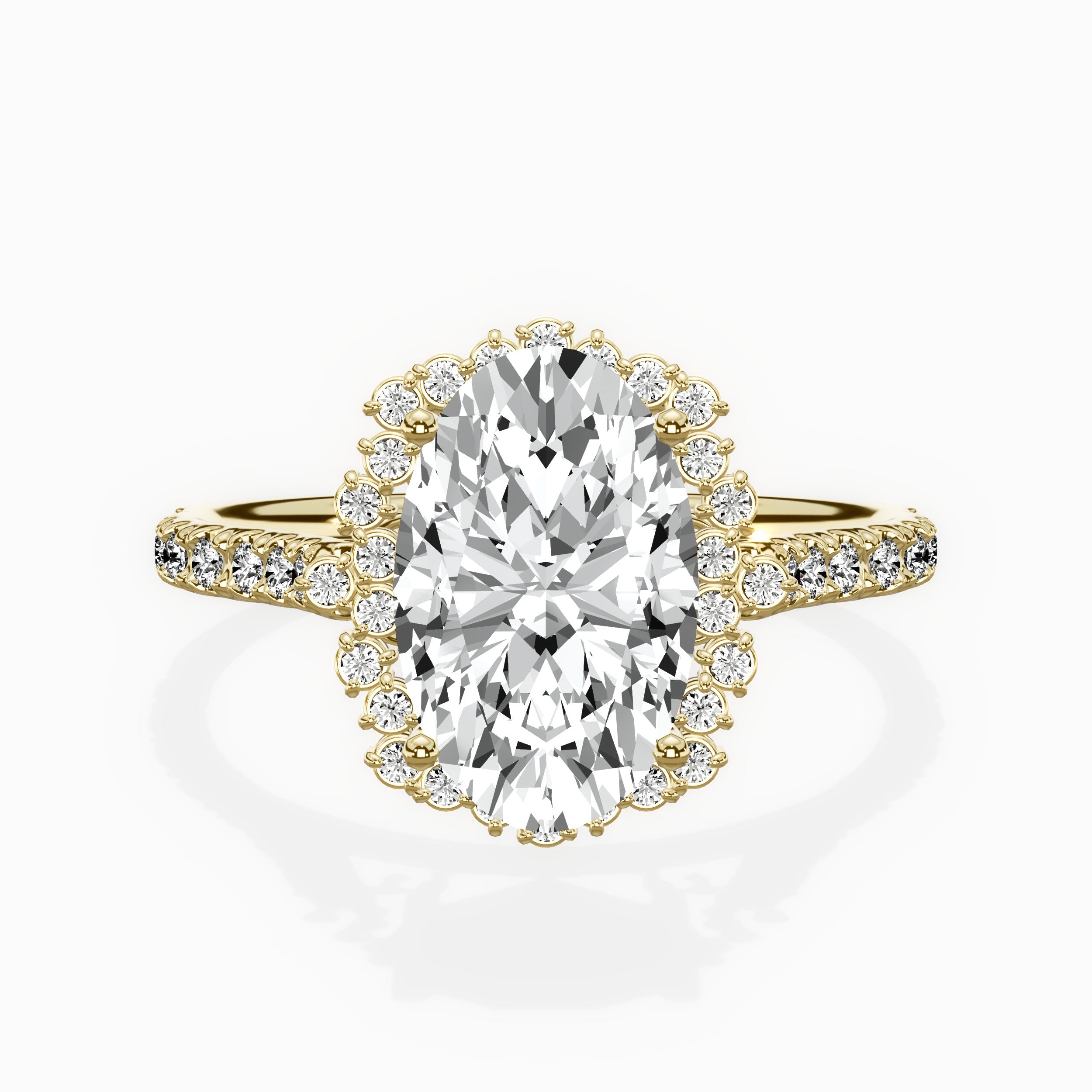 Vintage Halo Engagement Ring