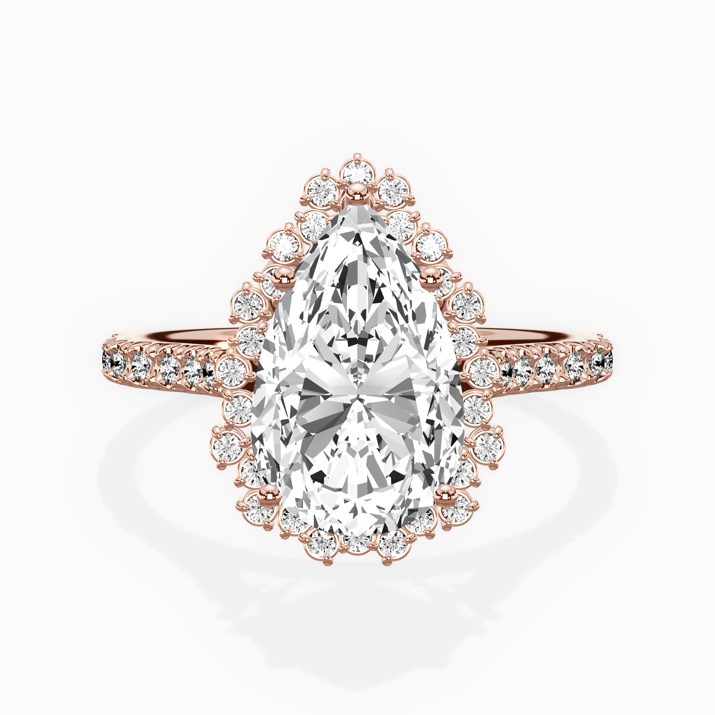 Vintage Halo Engagement Ring