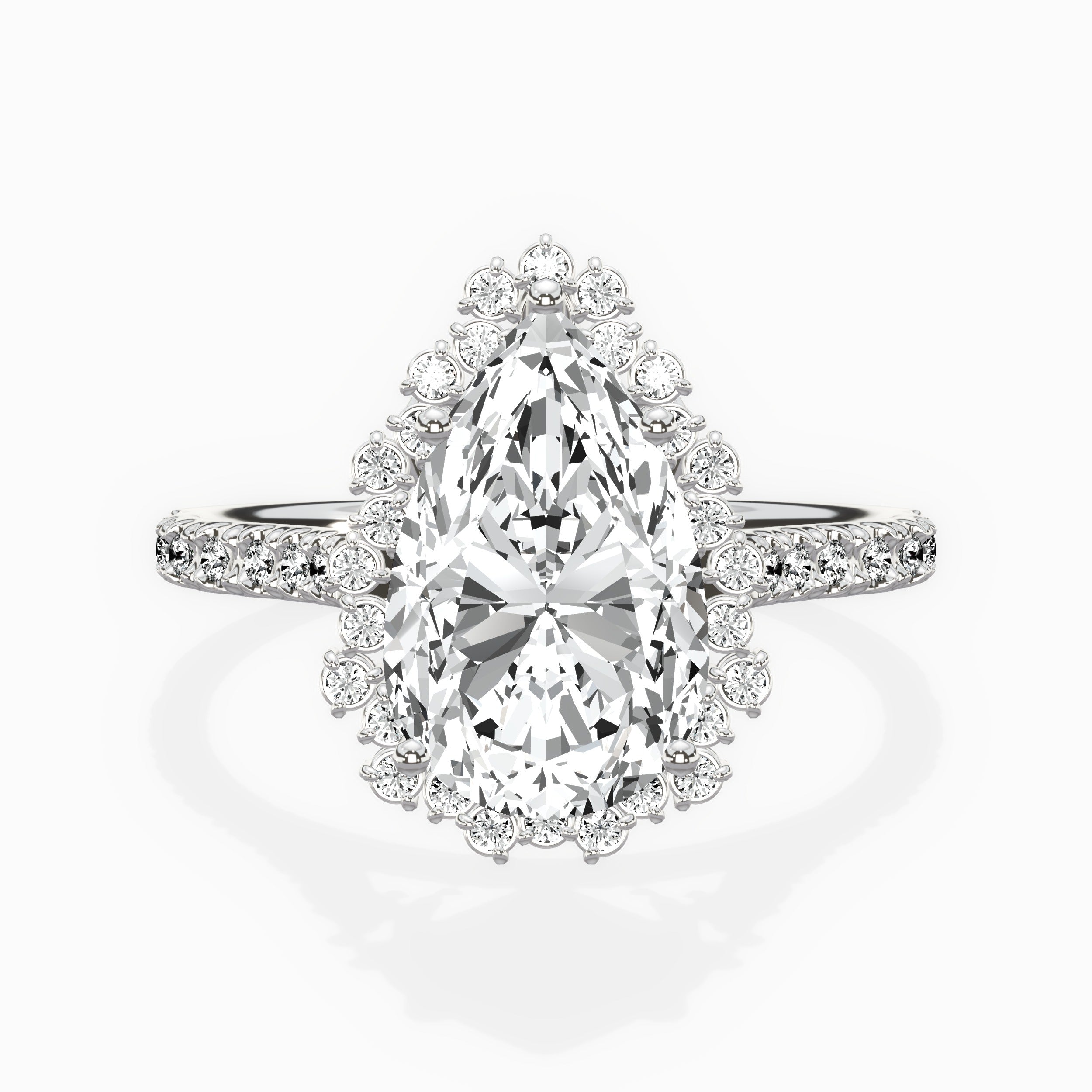 Vintage Halo Engagement Ring