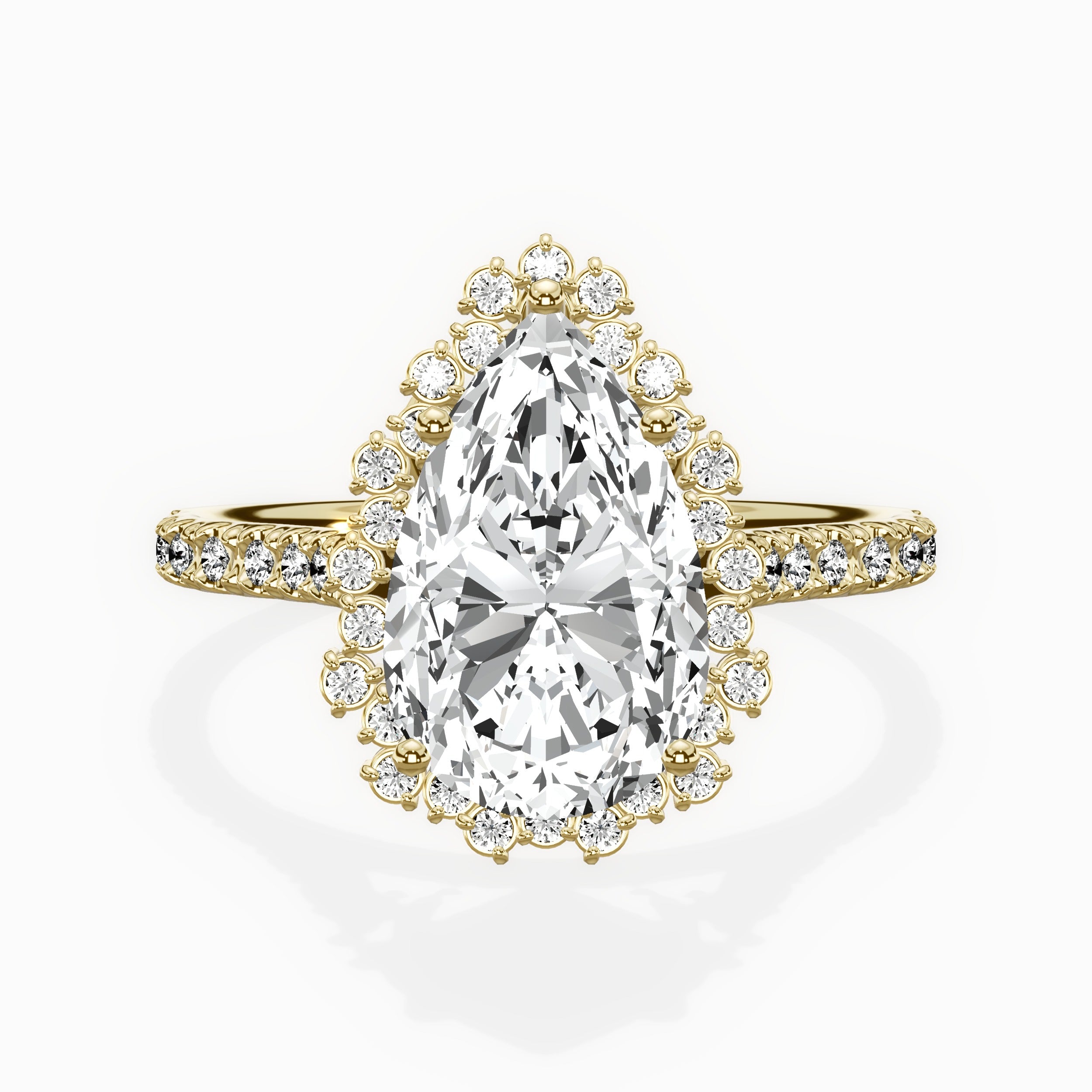 Vintage Halo Engagement Ring