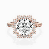 Vintage Halo Engagement Ring