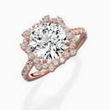 Vintage Halo Engagement Ring