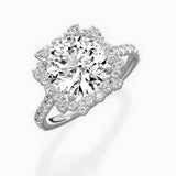 Vintage Halo Engagement Ring