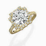 Vintage Halo Engagement Ring