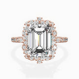 Vintage Halo Engagement Ring