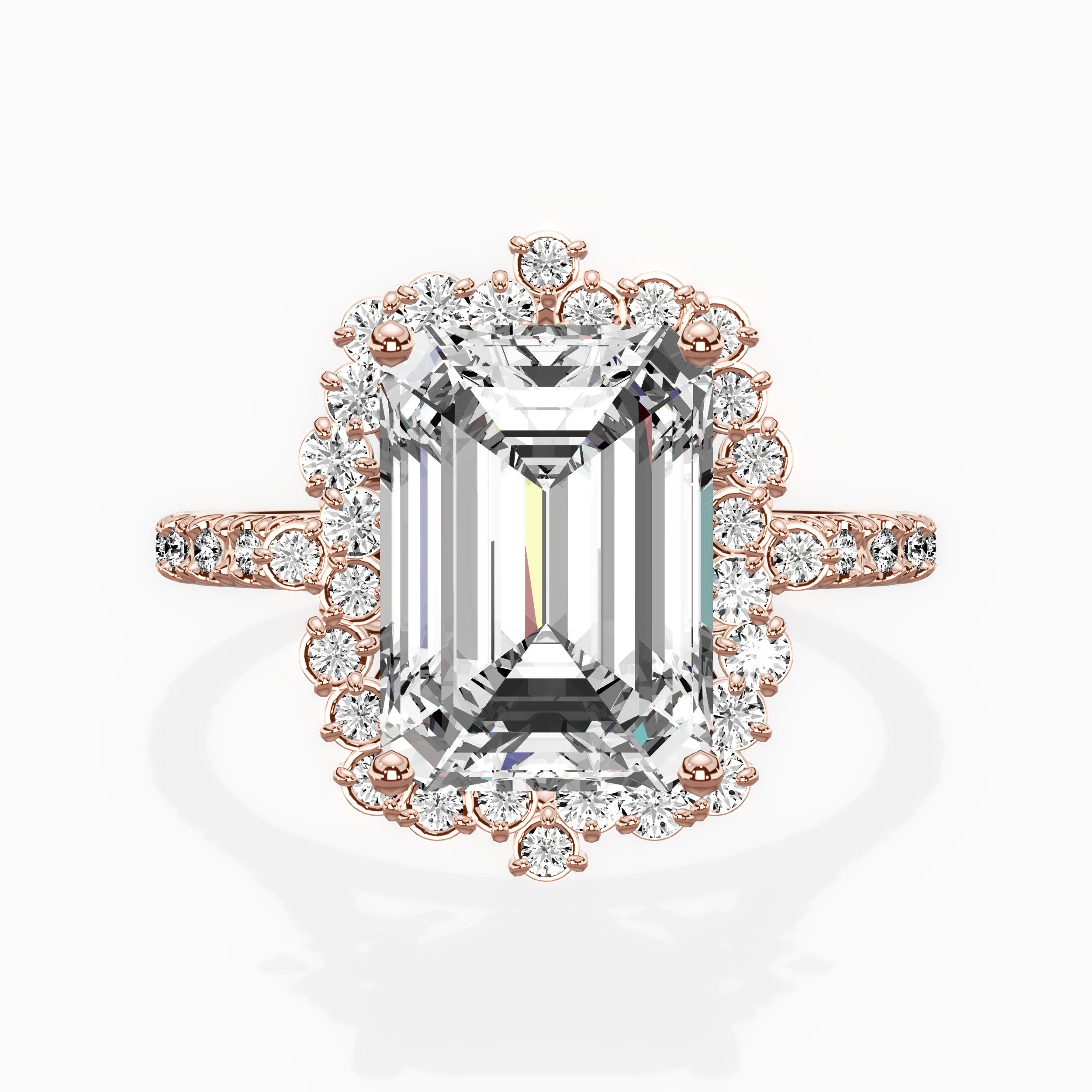 Vintage Halo Engagement Ring