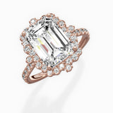 Vintage Halo Engagement Ring