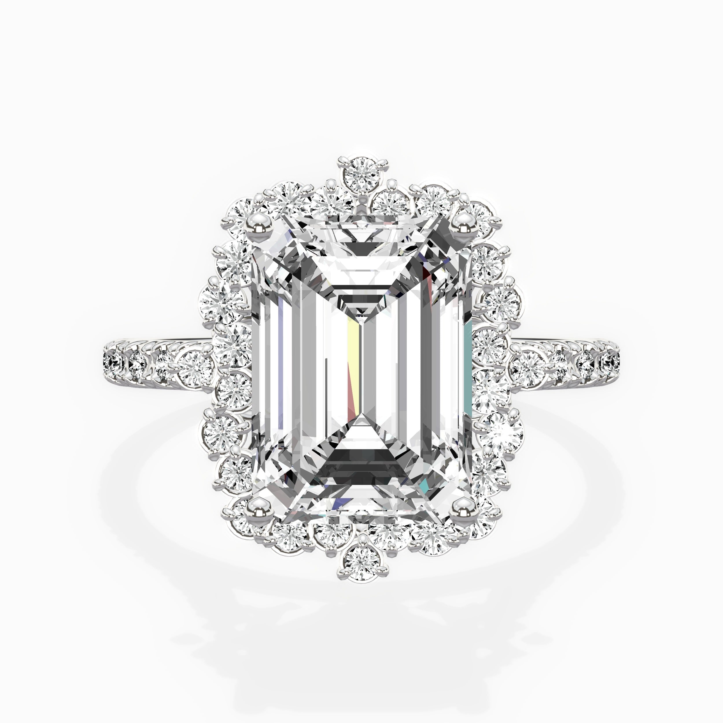 Vintage Halo Engagement Ring