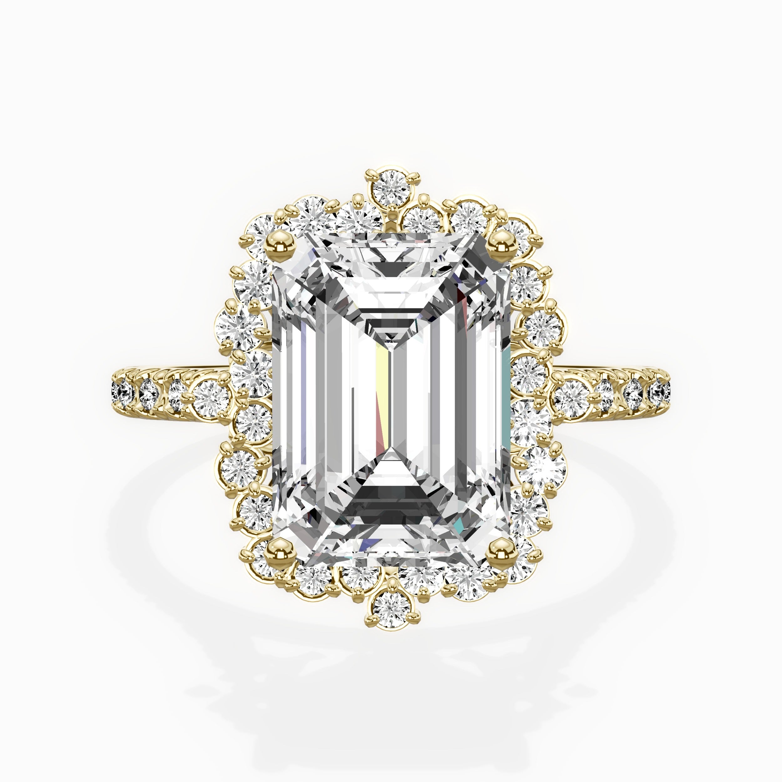 Vintage Halo Engagement Ring