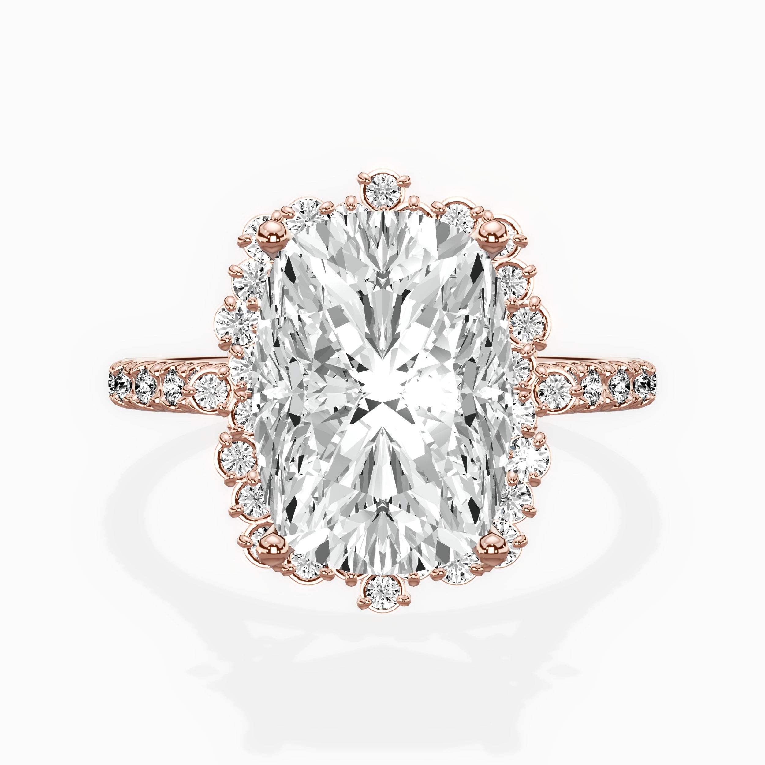 Vintage Halo Engagement Ring