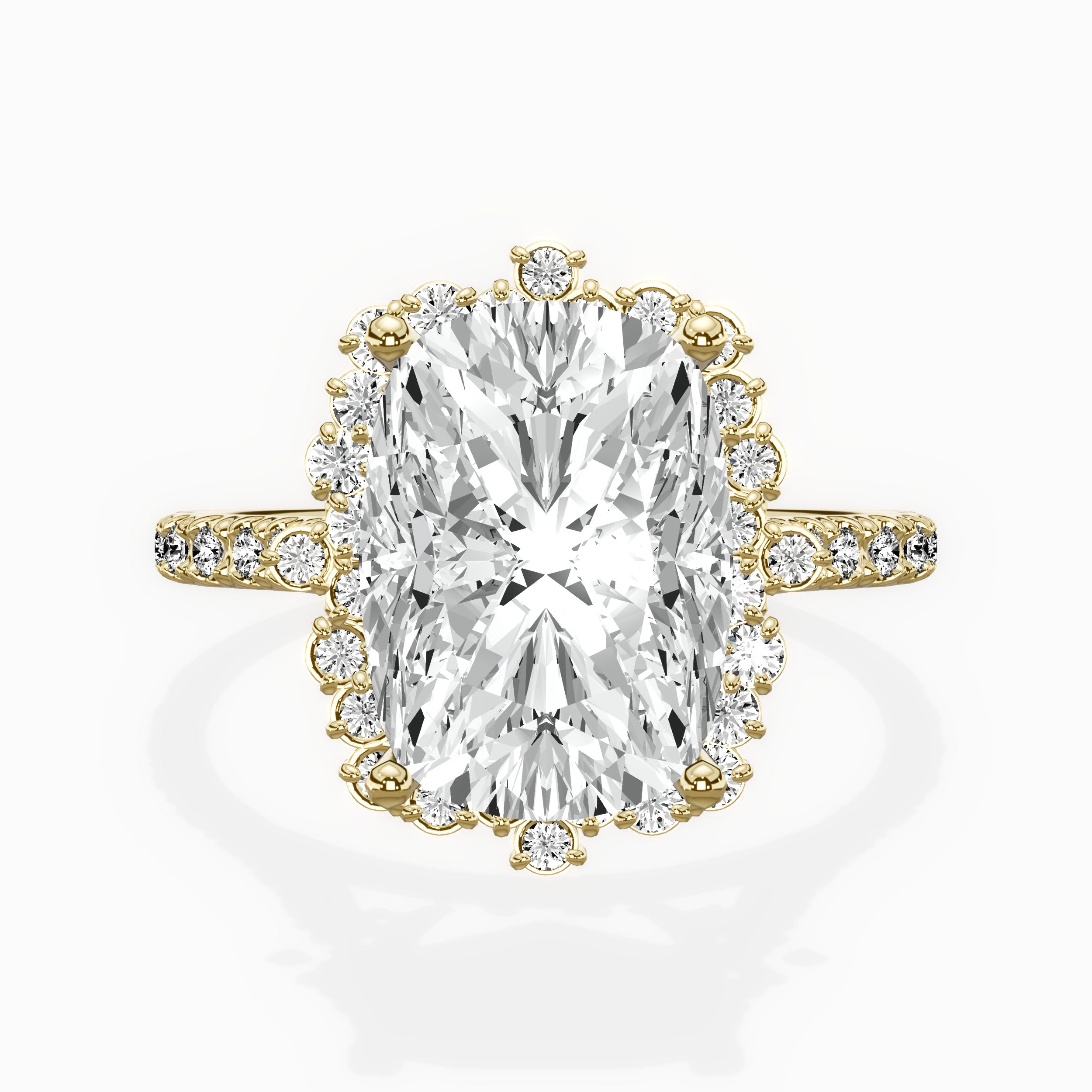 Vintage Halo Engagement Ring