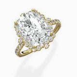 Vintage Halo Engagement Ring
