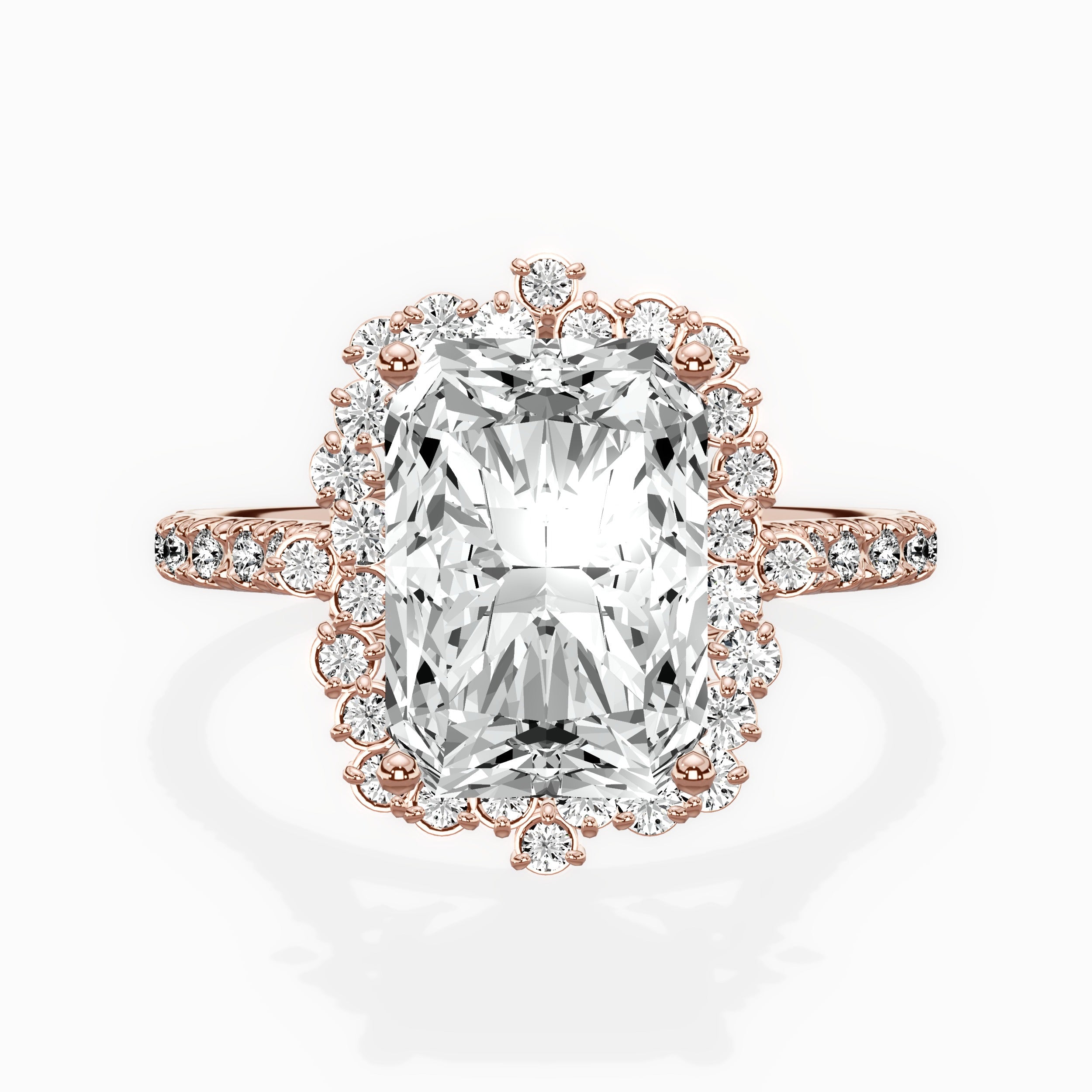Vintage Halo Engagement Ring
