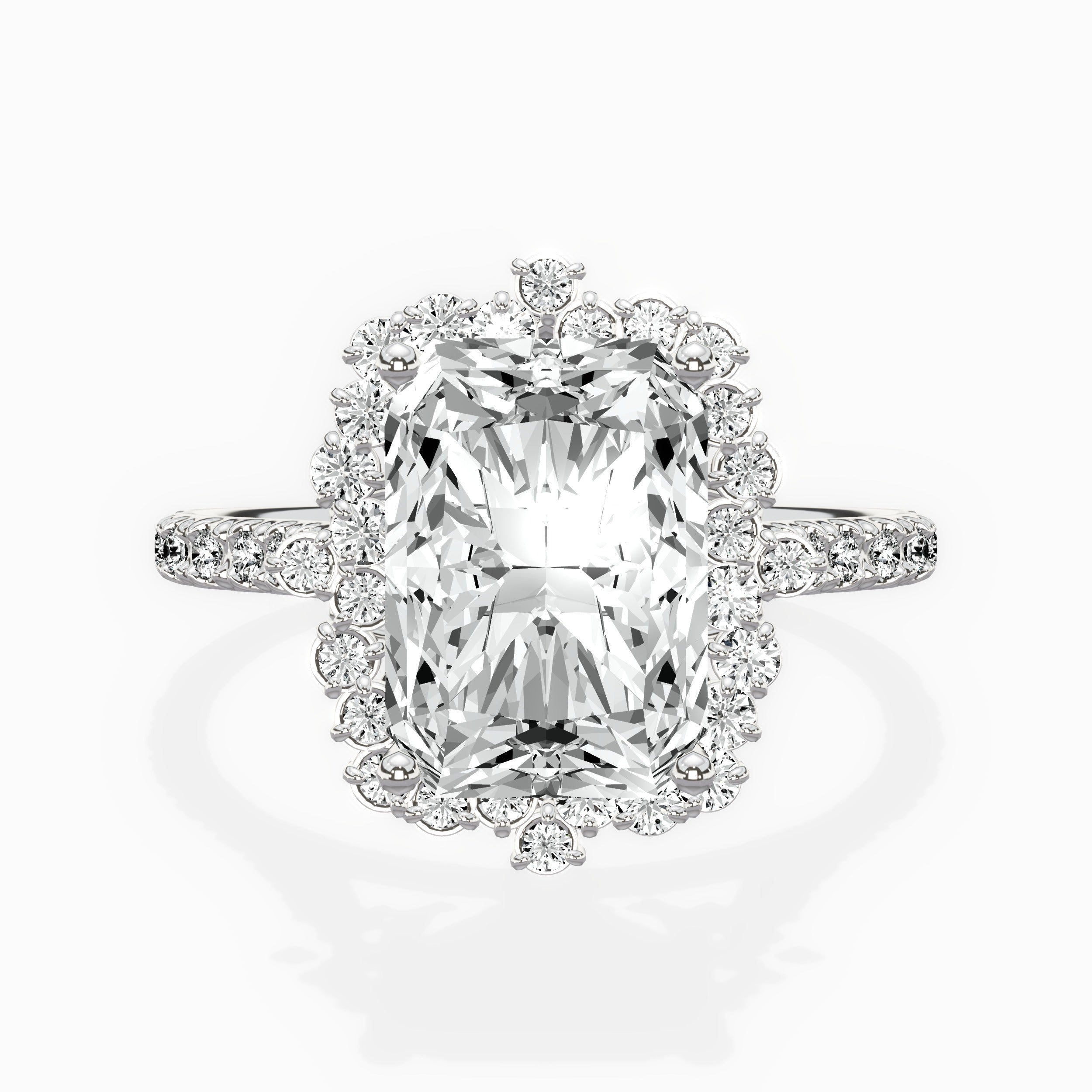 Vintage Halo Engagement Ring