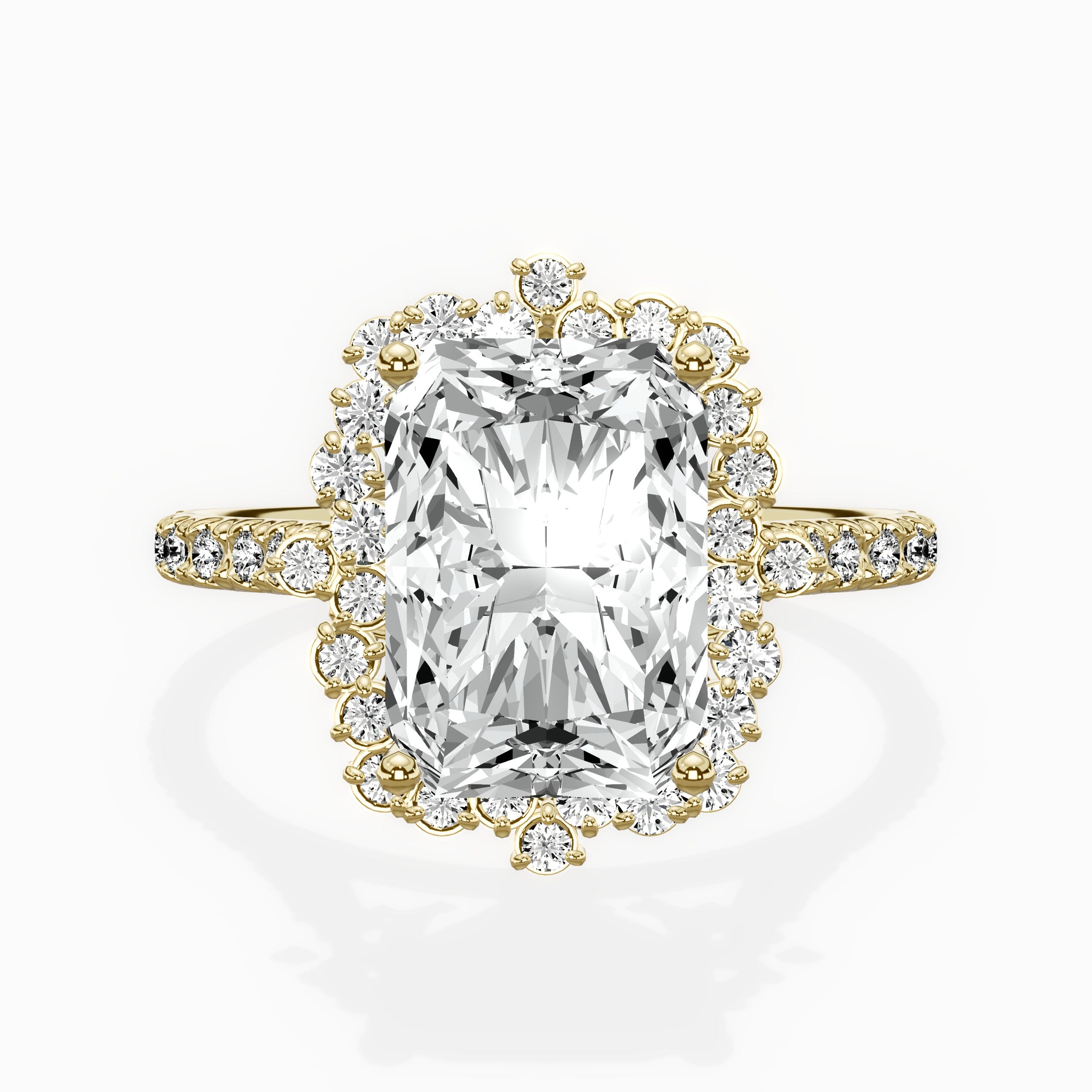 Vintage Halo Engagement Ring