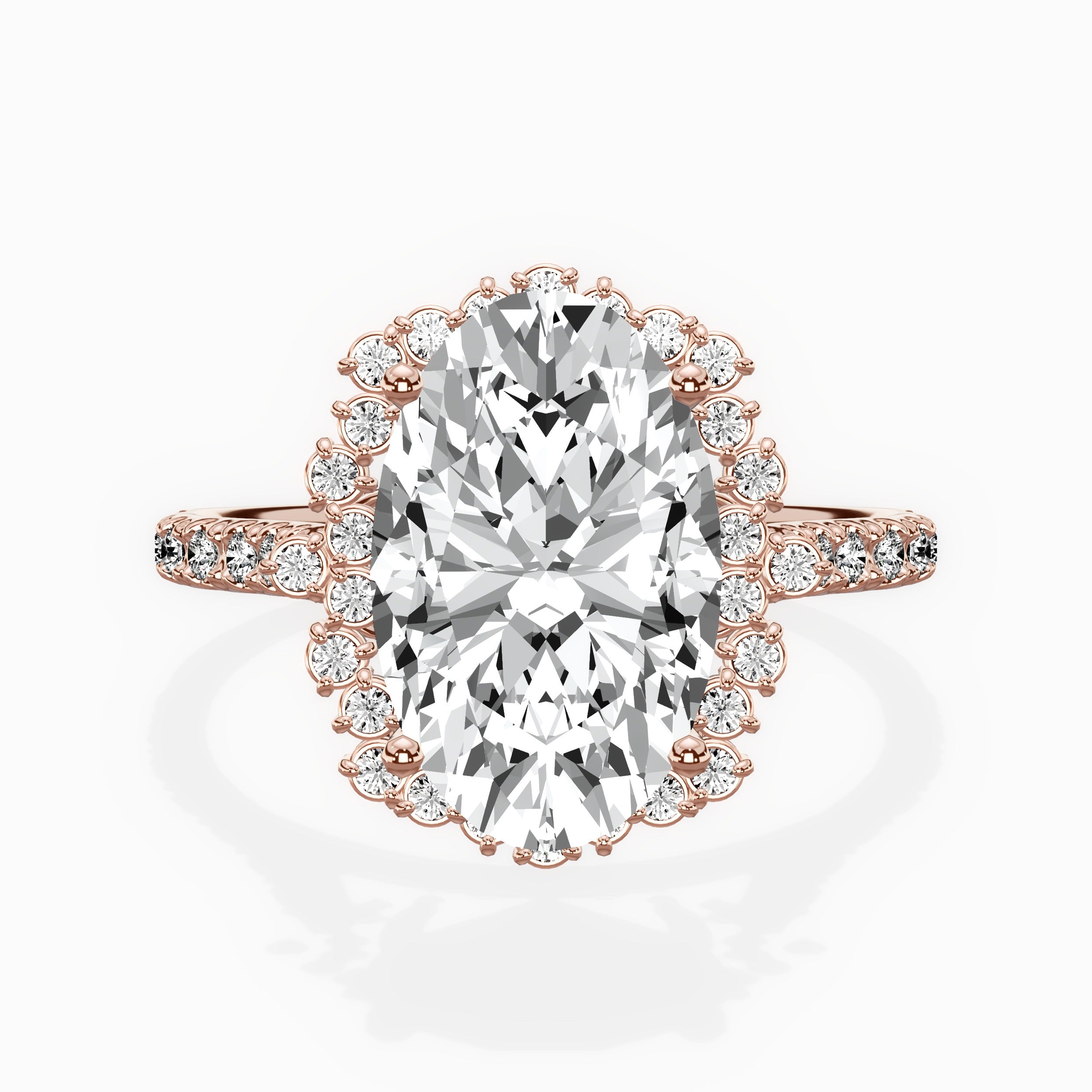Vintage Halo Engagement Ring