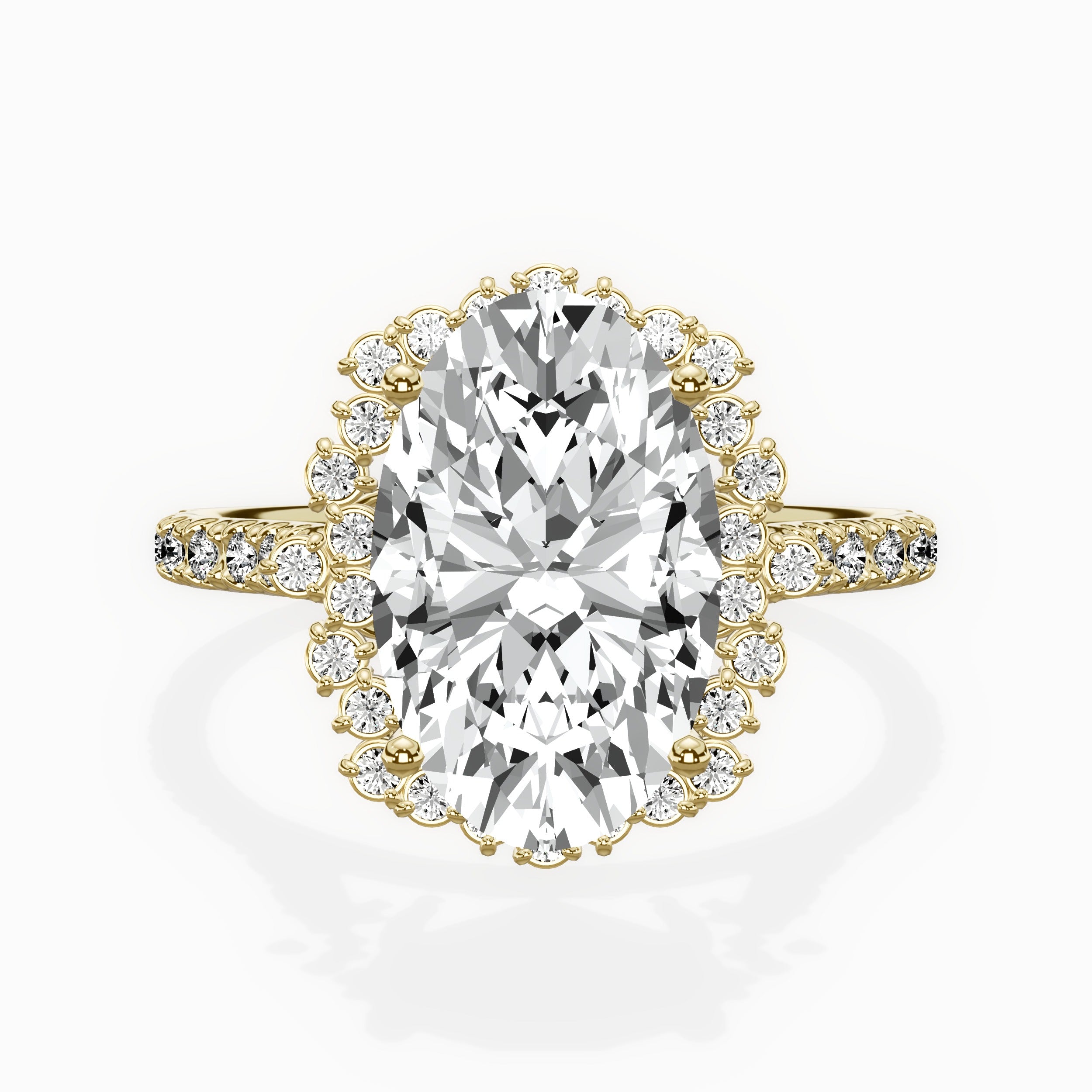 Vintage Halo Engagement Ring