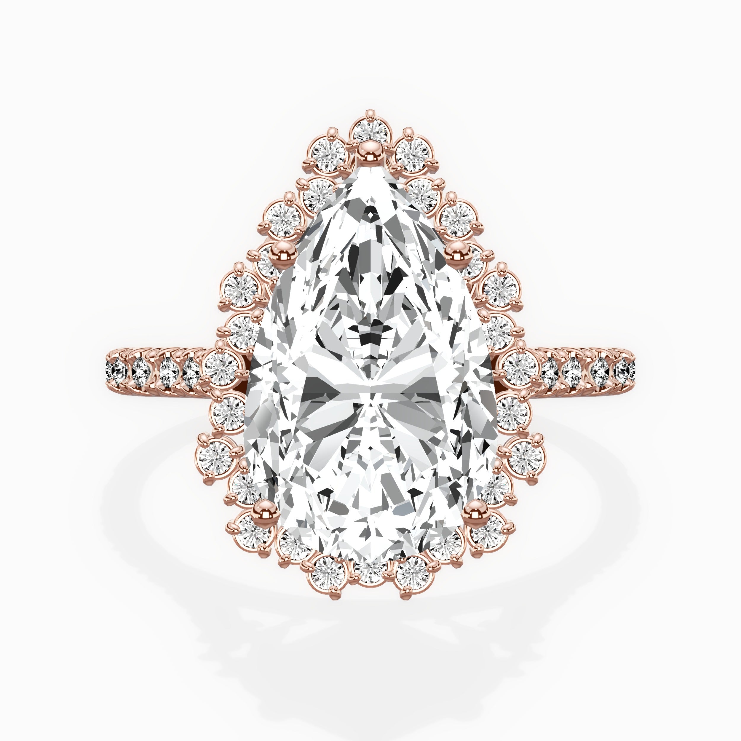Vintage Halo Engagement Ring