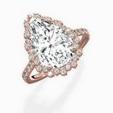 Vintage Halo Engagement Ring