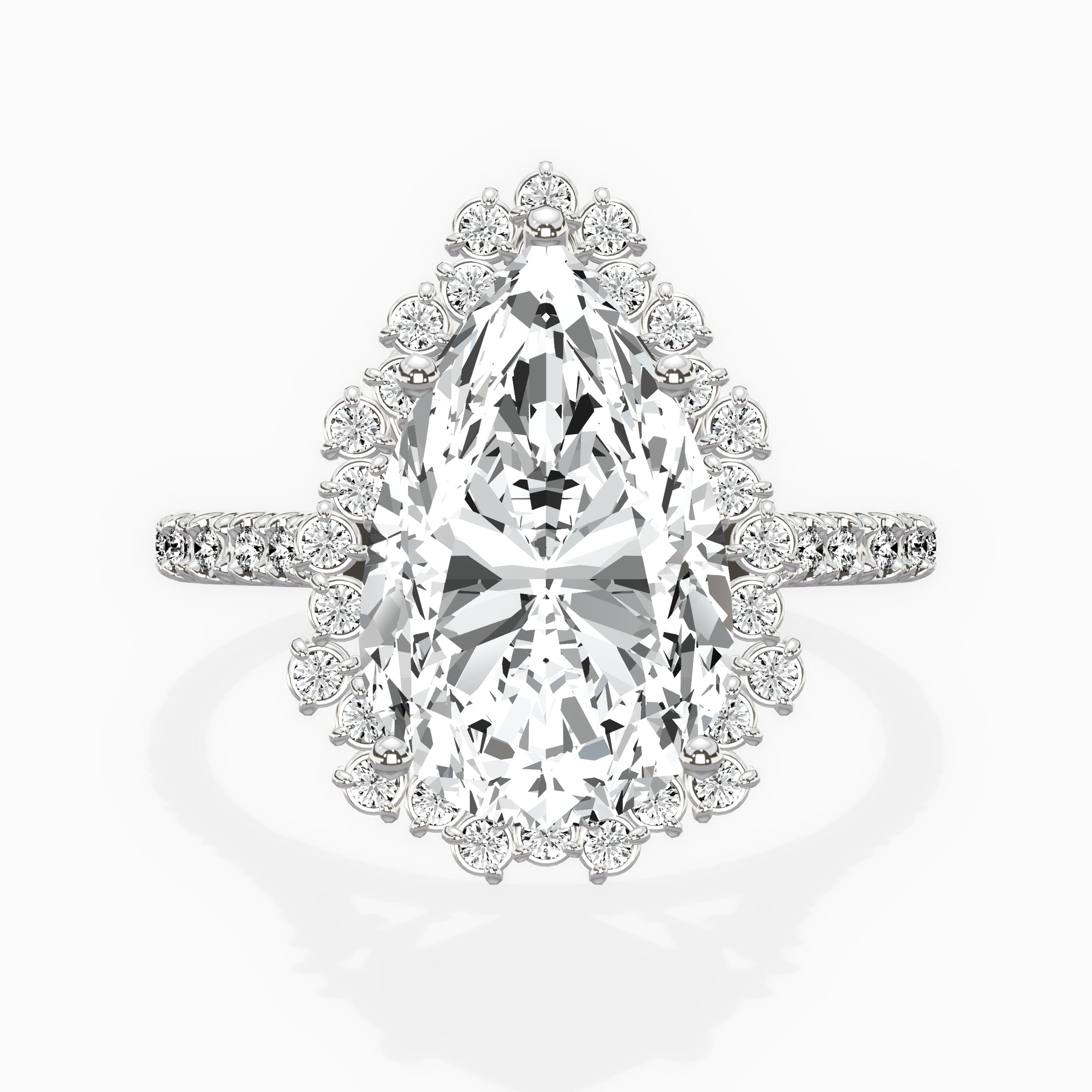 Vintage Halo Engagement Ring